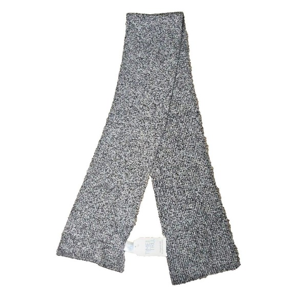 Time and Tru Black and White Knit Scarf NEW - Picture 2 of 3